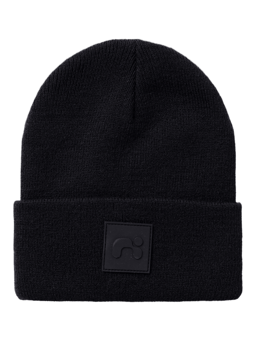 NMNMALIK KNIT BEANIE BADGE - Black NAME IT