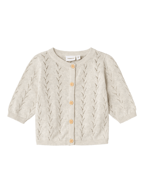 NMFBANNI LS KNIT CARD NOOS - Peyote Melange NAME IT
