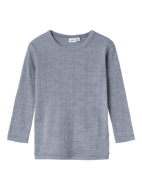 NMMWANG WOOL NEEDLE LS TOP SOLID NOOS - Tradewinds NAME IT
