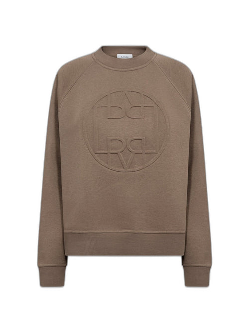 Nuka 11 sweatshirt chocolate chip - produktbilde forfra med LR-logo