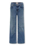 Madison Blush Wide Jeans - Medium Blue Denim