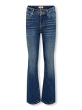 BLUSH FLARED JEANS - Medium Blue Denim