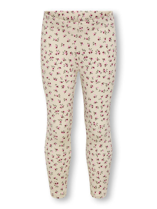 KMGTRINNY LIFE AOP BSC LEGGING JRS NOOS - Whitecap Gray KIDS ONLY