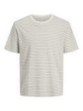 MONTAUK STRIPE T-SKJORTE- Antique White