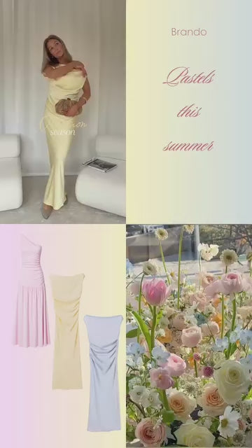 Brando: Pastel colors of the season🌸✨🩵

Vi har mange fine lange kjoler inne til sesongens happenings! Sjekk de ut✨

#maxidress #