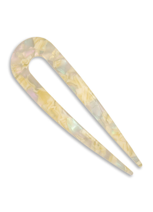 French twist tulip pin - Pastel Yellow