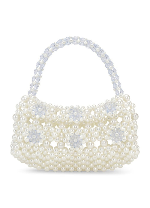 Pearly pop veske - White/Light Blue
