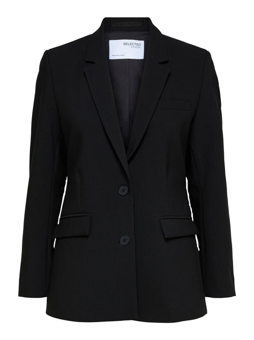 Rita klassisk blazer sort - Selected Femme, front