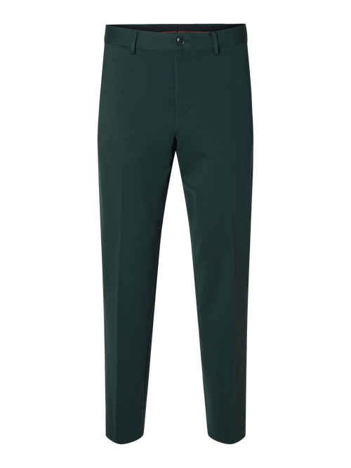 Slim Elon Dressbukse - Dark Green Selected Homme
