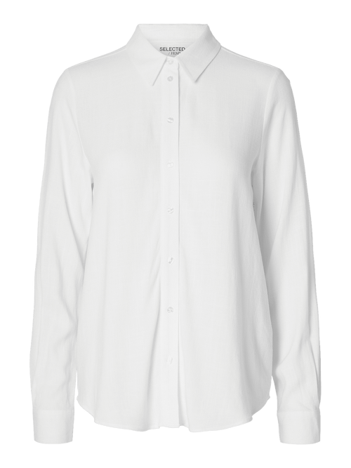 SLFVIVA LS SHIRT NOOS - Snow White Selected Femme