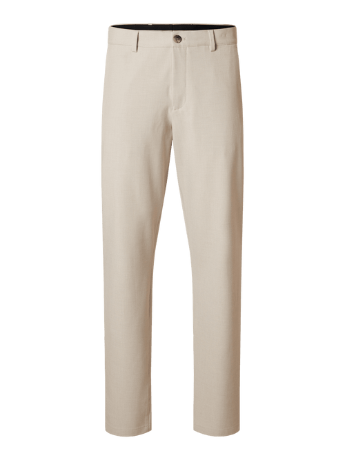 SLH175 SLIM ROBERT FLEX PANTS NOOS - Egret Selected Homme