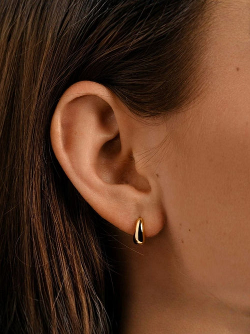 Dewdrop øredobber - gold plated Sparv Accessories