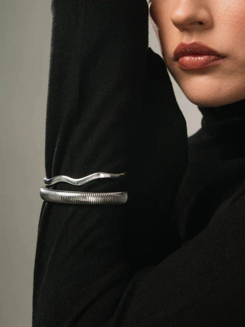 Loop bangle - silver WHO IS SHE