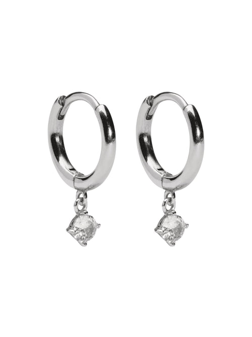 Petite sparkling øredobber - silver plated Sparv Accessories