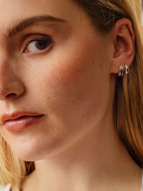 Donna øredobber - silver plated Sparv Accessories