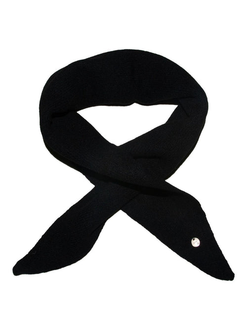Skjerf triangel m/knyting - sort