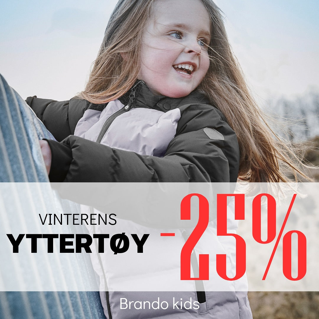 Brando Kids: ❄️ Nå får du -25 % på alt av vinterens yttertøy og ull* hos oss. Perfekt for kalde dager! Kom innom og gjør et kupp!☃️

