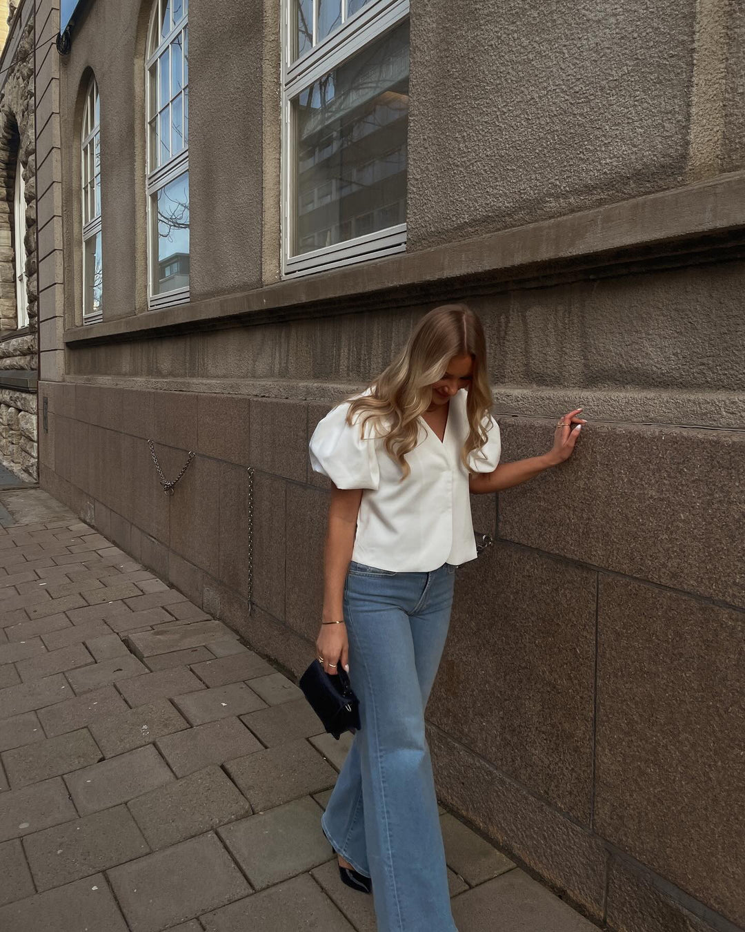 Brando: Christa bluse & Eva wide jeans 🫶🏻