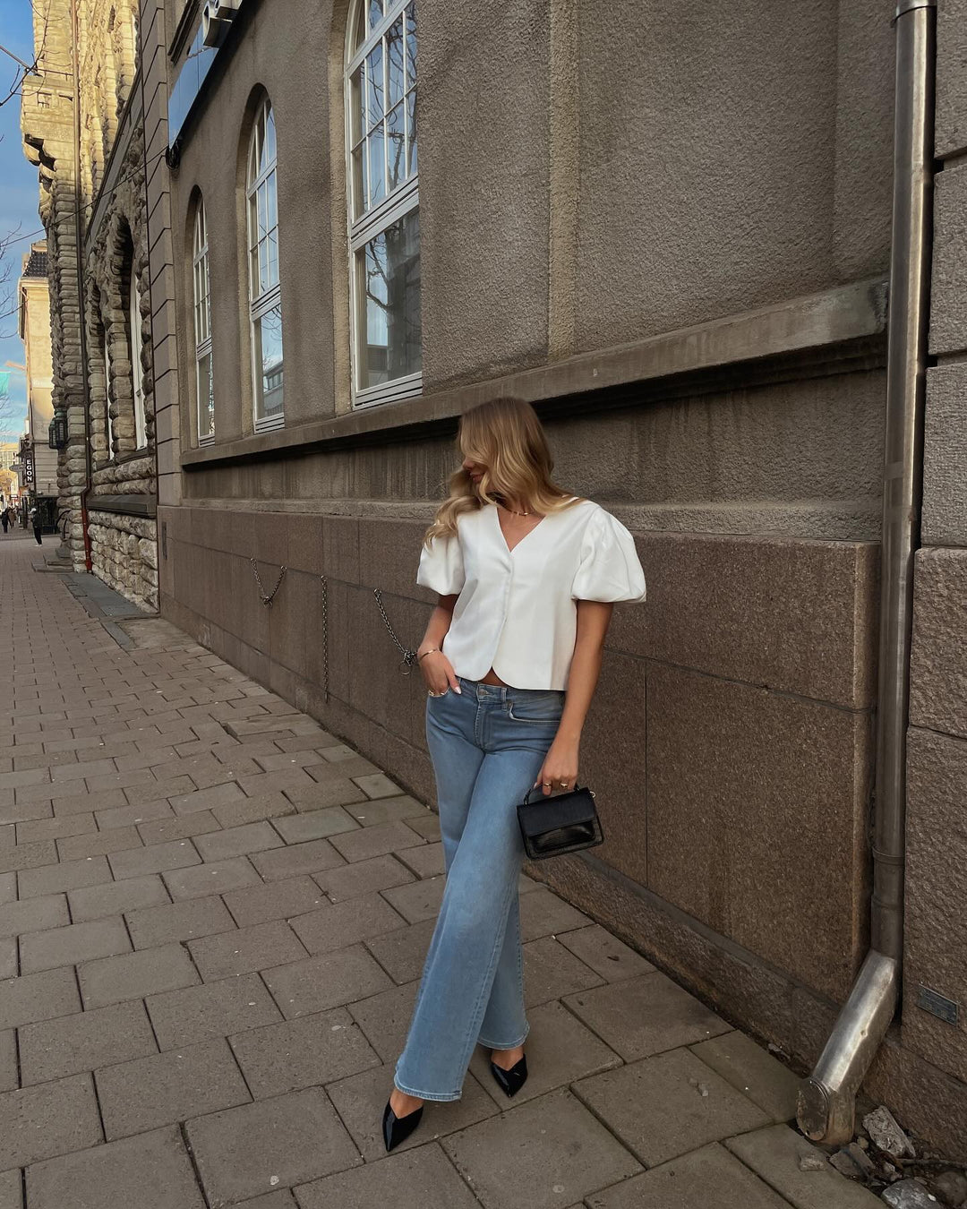 Brando: Christa bluse & Eva wide jeans 🫶🏻