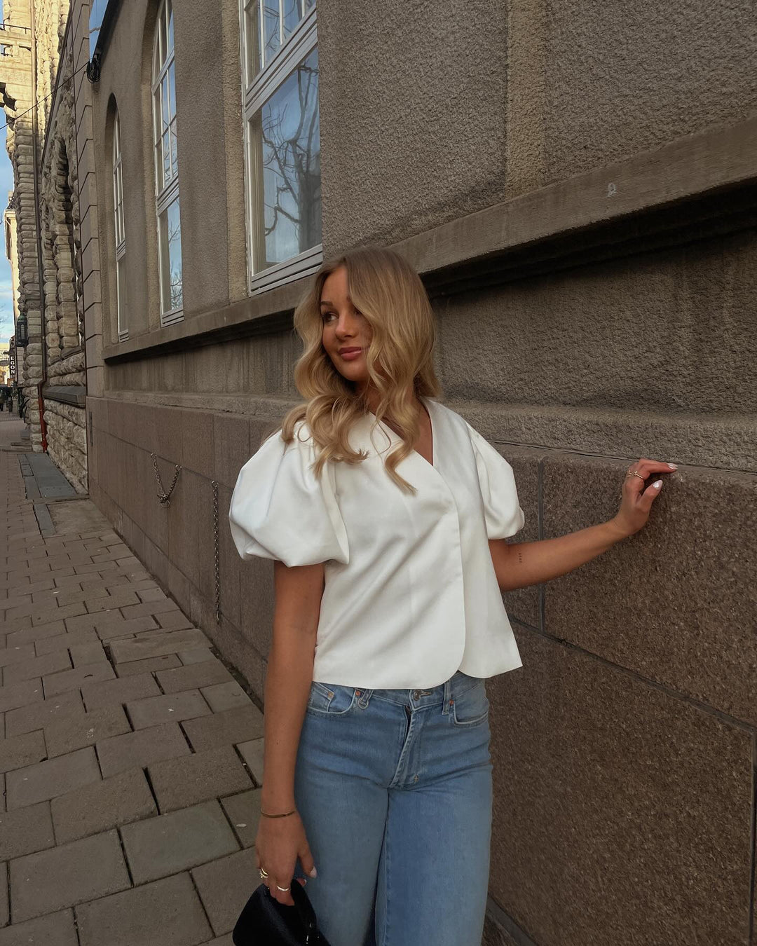 Brando: Christa bluse & Eva wide jeans 🫶🏻