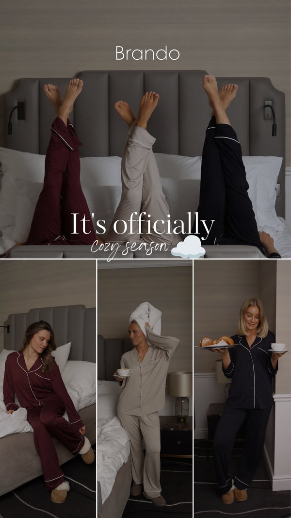 Brando: It’s officially cozy season☁️☕️

Endelig kan du sikre deg de deilige pysjene fra Levete room som vi har vært med å utvik