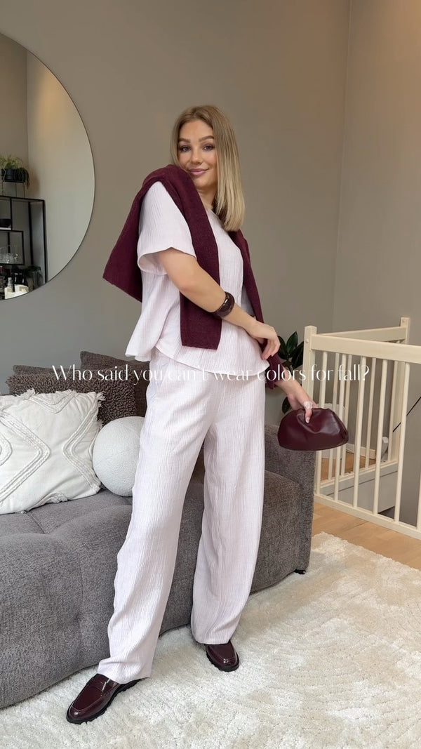 Brando: Our new favorite set🌸🍇

#mbym #matchingset #burgundy #brandono #trending