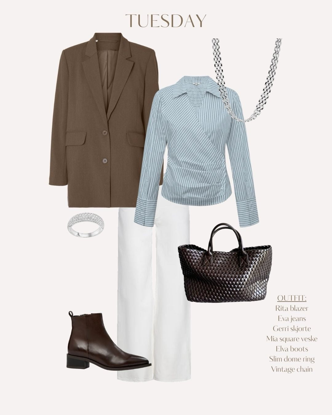 Brando: Outfits of the week☁️🩶

Vi har mye nytt og fint inne, så her er litt inspirasjon på antrekk med våre favoritter✨

God he