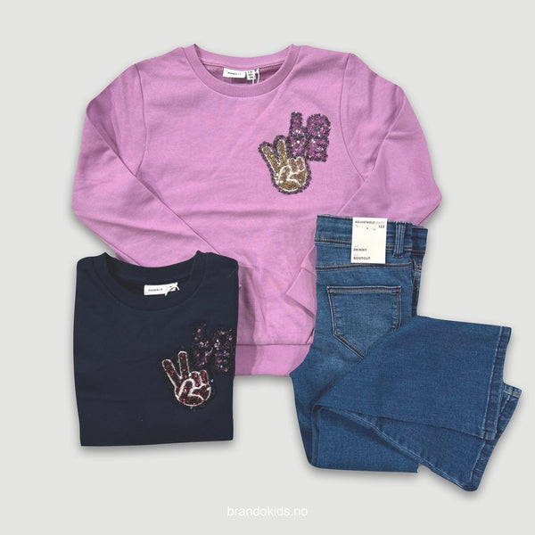 Brando Kids: LOVE✌🏻Stilige nye gensere fra Name it i str.116-152!🤩 Superfine til skjørt på kjølige sommerkvelder eller til en kul jea