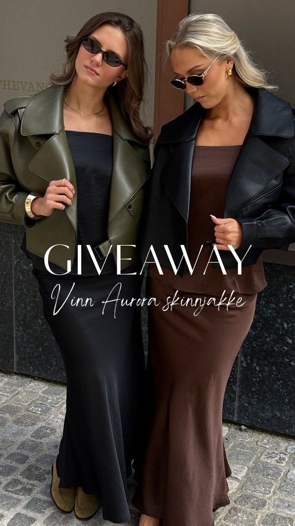 Brando: GIVEAWAY✨

Vinn Aurora skinnjakke i valgri farge🖤

FOR Å DELTA:
🖤Følg @brando.no 
🖤Lik innlegget
🖤Kommenter din favo