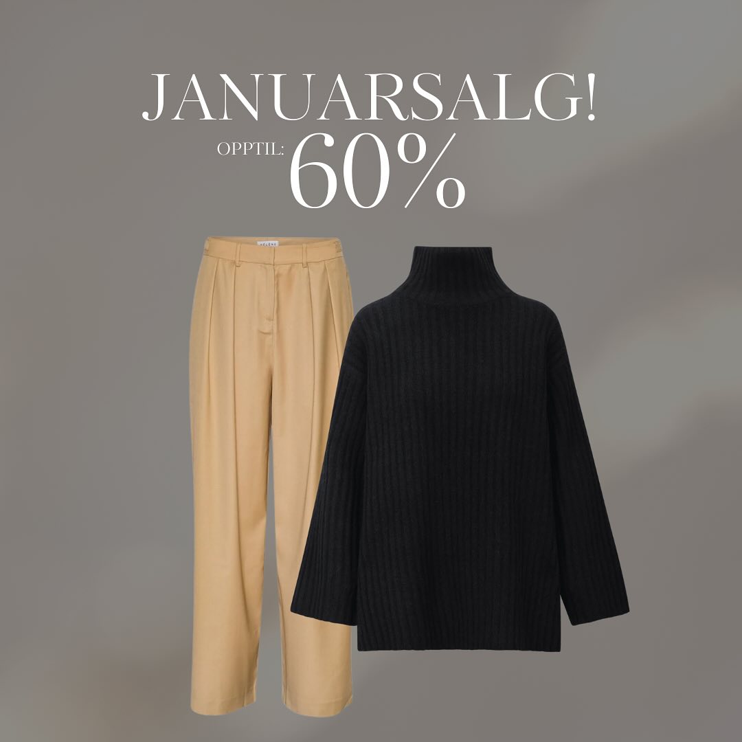 Brando: Januar = SALG! 🔥 Opptil 60% rabatt på en mengde varer! ❤️ Finn dine favoritter før de er utsolgt! #Januarsalg #Rabattfes