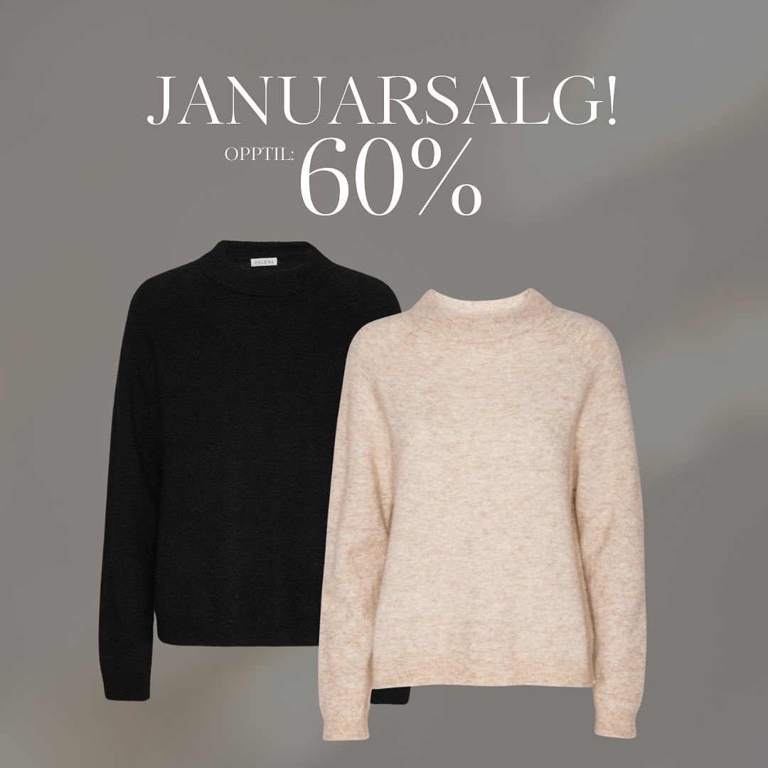 Brando: Januar = SALG! 🔥 Opptil 60% rabatt på en mengde varer! ❤️ Finn dine favoritter før de er utsolgt! #Januarsalg #Rabattfes