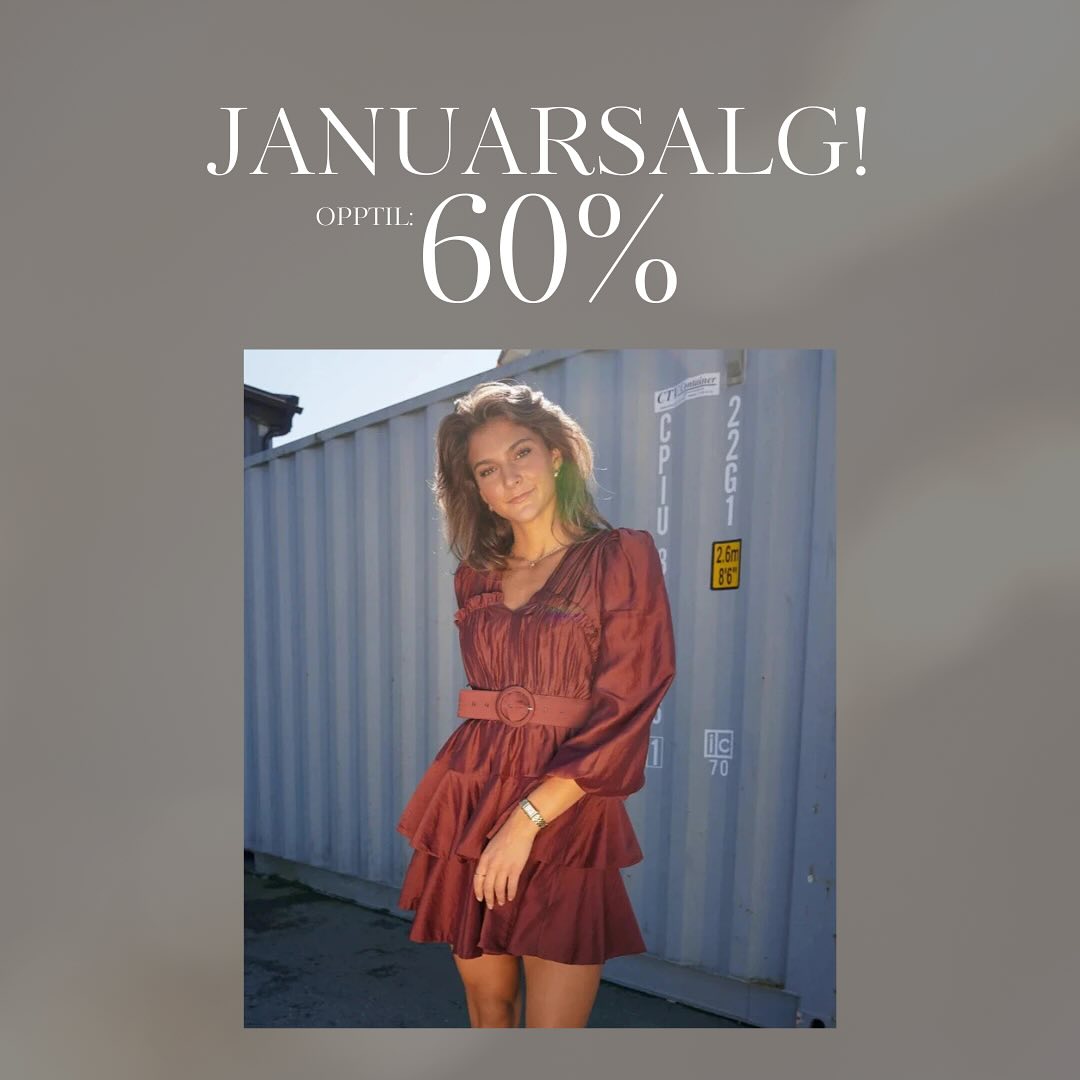 Brando: Januar = SALG! 🔥 Opptil 60% rabatt på en mengde varer! ❤️ Finn dine favoritter før de er utsolgt! #Januarsalg #Rabattfes