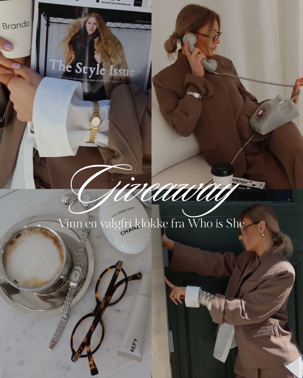 Brando: GIVEAWAY⏱️🤍

Nå kan du vinne en klokke fra Who is She🤍

Alt du trenger å gjøre er:
✨Lik innlegget
✨Kommenter med din f