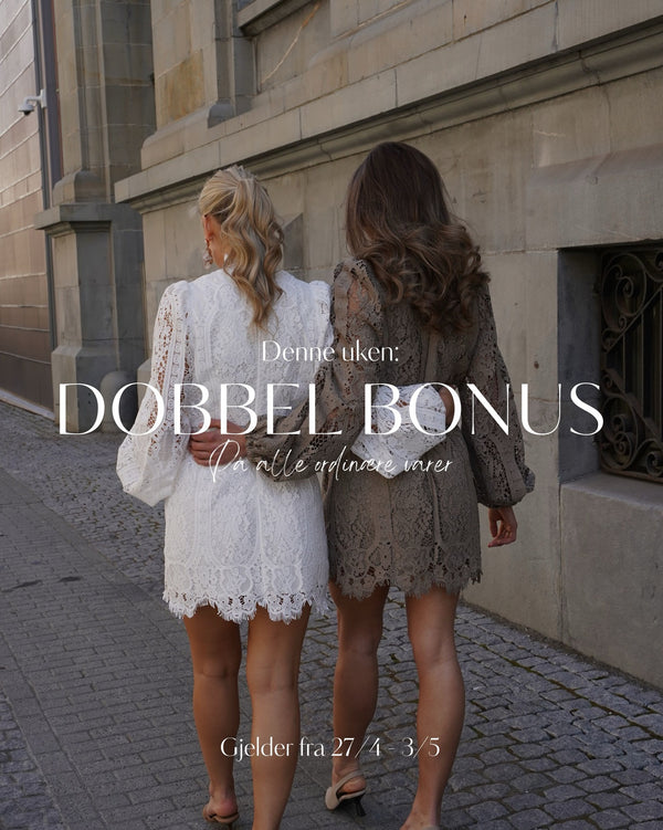 Brando: ✨ DOBBEL BONUS HELE UKEN ✨

Denne uken får alle medlemmer ekstra mye tilbake 🤍🥂

Slik fungerer det:

🤍 Bronsemedlem: 10%