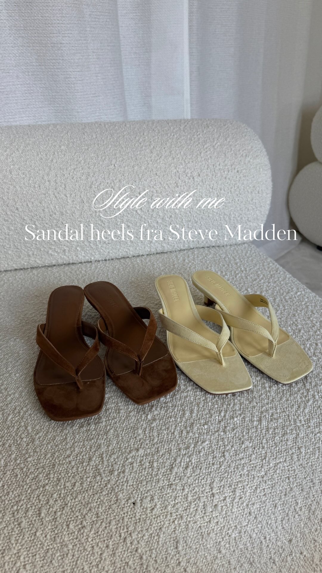 Brando: Sandal heels this summer >>>

Tracie heels fra Steve Madden er et must i sommer💛🤎

#sandals #heels #stylewithme #getre