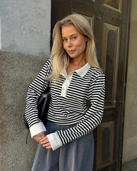 Brando: Myke og matchende stripete sett fra BYIC 🩶 Like fin alene eller som sett 🦓 #ComfyChic
#CasualStyle