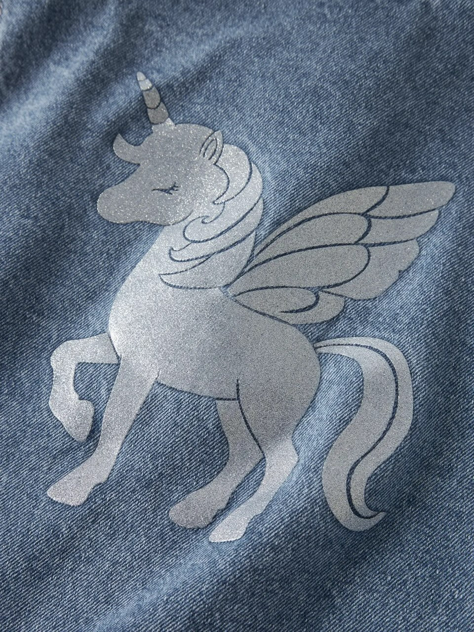 Brando Kids: Denim jakke og bukse med glitrende enhjørninger..blir det bedre enn det?😍🦄Str.92-116