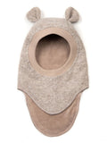 BALACLAVA EARS WOOL - CAMEL MELANGE