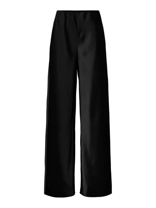 Pella wide bukse - black YAS