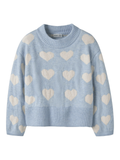 LEIFY KNIT GENSER - SUBDUED BLUE