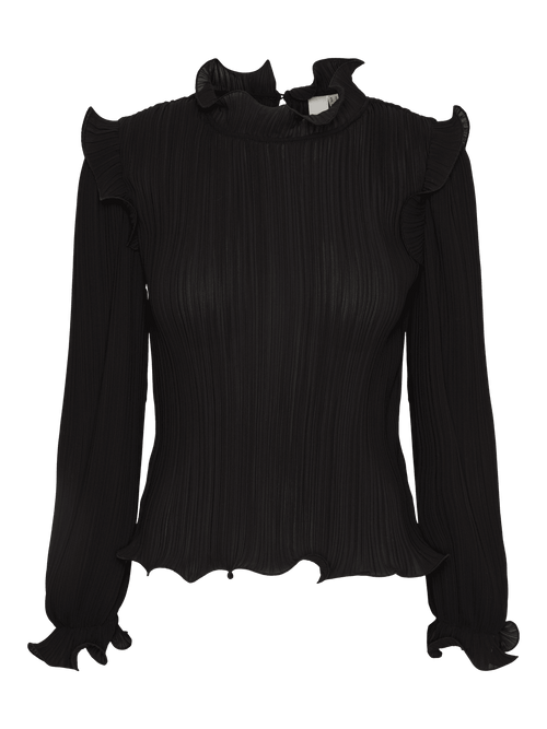 YASPHILINA LS HIGH NECK TOP S. - Black YAS