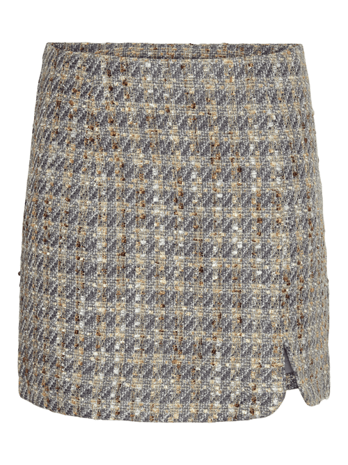 YASSIRAZ HMW SHORT SKIRT - silver bullet YAS