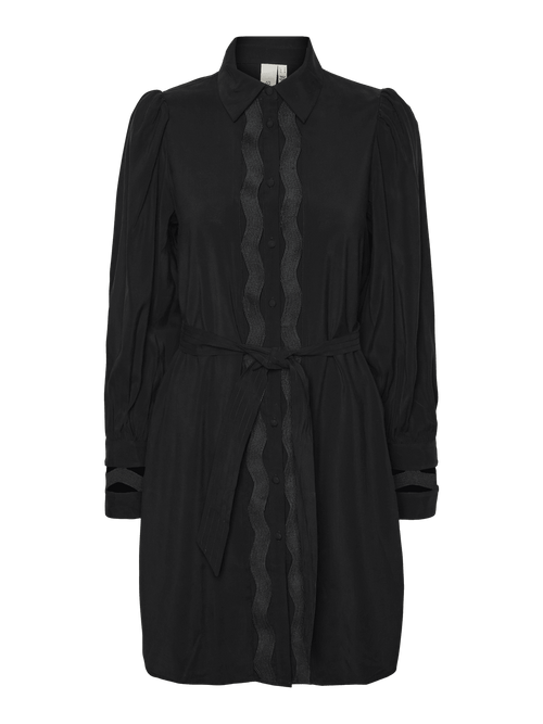 YASUNICA LS SHIRT DRESS S. - Black YAS