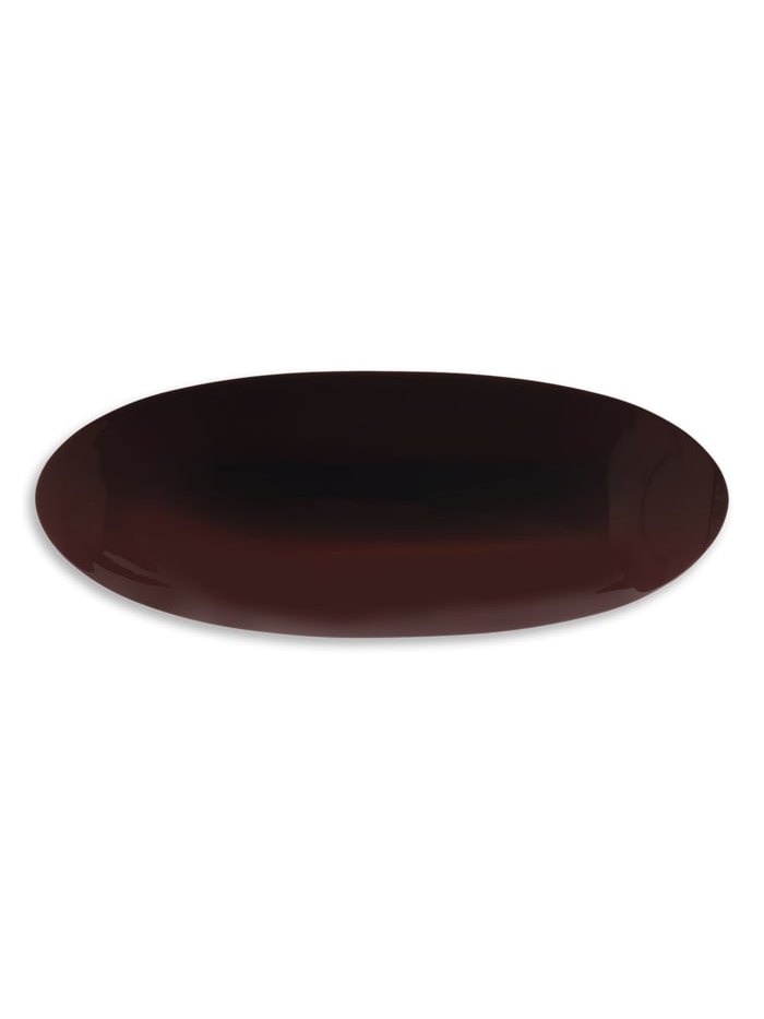 Oval bone hårspenne - brown