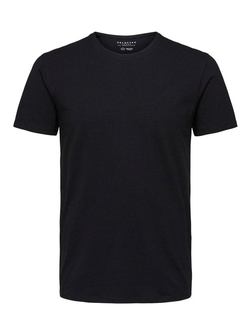 New pima t-skjorte - black Selected Homme