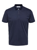Fave zip polo -  sky captain