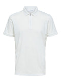 Fave zip polo - cloud dancer
