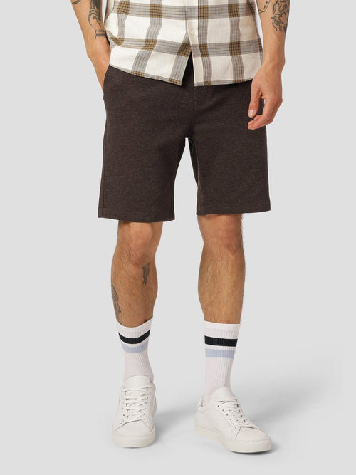 Milano Jersey Shorts - Brown Melangè Clean Cut Copenhagen