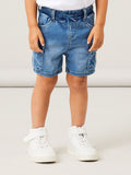 BEN BAGGY SHORTS - Medium Blue Denim