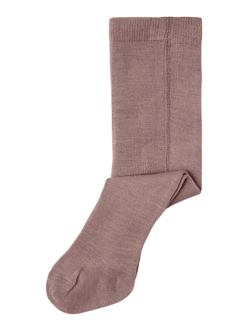 NBFWAK WOOL PANTYHOSE SOLID XXIII - Antler NAME IT